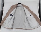 Stafford Blazer Mens 48 Regular Khaki Signature Classic Fit Linen Cotton