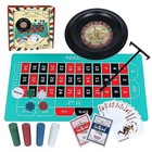 Roulette Wheel Game Set 10 Inch 200 Chips Cards Rake Balls Casino Night Party