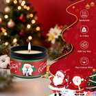 Christmas Candles - 4 X 4 6oz Scented Gifts For Women Set  Red 