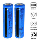 10pcs set 18650 Lithium Battery 3 7v Li-ion Rechargeable For Torch Headlight New