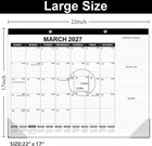 Large Desk Calendar 2026 2027 19 Months 22x17 Inch Planner Home Office
