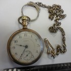 Elgin Pocket Watch Gold Filled Case Runs--can t Get The Back Off