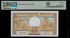 Belgium 50 Francs 1956 Pmg 67 Epq Unc P 133b S n K05