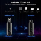 Xlr Wireless Microphone System Mic Transmitter Receiver Mic Adapter Rechargeable
