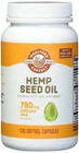 Manitoba Harvest Hemp Seed Oil  780 Mg  120 Softgels Each  pack Of 4 