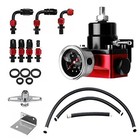 Efi Fuel Pressure Regulator Kit With Bypass Return 0-100psi Pressure Gauge An6 