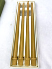 Vtg Belle Chandelle By Colonial Candle Cape Cod 4 Tapers Cognac Usa Dinner 14 