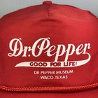 Vintage Dr  Pepper Hat Good For Life  Waco Texas Museum 90s Snapback Cap W  Rope