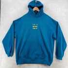 The Mayfair Group Humans Behind The Screen Sweatsuit Set Teal Blue Graphic