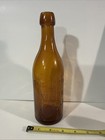 1880   s August Stoehr Milwaukee Lager Amber Blob Top Beer Bottle Manchester Nh