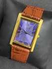 Vintage Seiko Slim Quartz Men s Wrist Watch -leather Strap-roman Dial