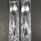 2 Reed   Barton Chardonnay Place Oval Soup Spoon Set Lot 18 8 Stainless