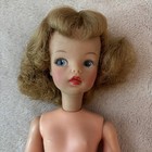 Vintage Ideal Tammy Doll Reddish Brown Hair Nude With Yellow Shoes