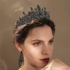 Tobatoba Queen Crown For Women Crystal Princess Tiaras Rhinestone Wedding Tiara