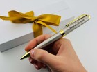 Custom Engraved Pen  Durable Chrome Roller Or Ball Pen In Gift Box