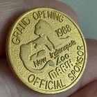 Indianapolis Zoo Grand Opening 1988 Pin     Gold-tone Sponsor Coin Badge