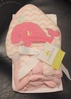 Nwt Cuddletime Hooded Towel   4 Washcloths Baby Bath Set 5-piece   Baby Booties