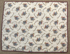    vintage Handmade Blue Jean Teddy Bear Quilt 2000 Toys Baby Crib Throw 50x39