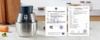 300w Electric Food Vege Chopper Food Processor Kitchen Meat Grinder Mixer 2l Us