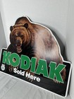 Vintage Kodiak Sold Here Metal Tin Smokeless Tobacco Promotional Sign 20    X 17   