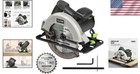 11 Amp Corded Circular Saw - 6000 Rpm With Adjustable Depth For Precision Cuts