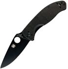 Spyderco Tenacious Folding Knife 3 5  8cr13mov Steel Blade Carbon F g10 Handle