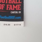 Ticket Stub  Pro Football Hof Game Canton Oh Derrick Brooks Class Of 2014