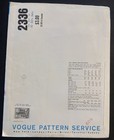 Vtg Vogue Couturier Design Sewing Pattern Dress Sz 10 Uncut 2336 Sybil Connolly