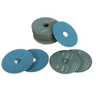 25 Pack 36 Grit 4 5inch X7 8inch Zirconia Resin Fiber Sanding   Grinding Discs