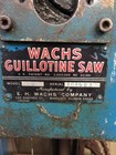 Wachs Guillotine Saw Model D Pipe Fitters Saw 3pt Power Hacksaw Machinist Fitter