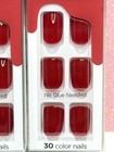 Kiss Impress Press-on Nails Manicure Short Color 013 Reddy Or Not Lot Of 3