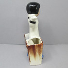 Vintage  Asian Figurine Vase Planter Water Carrier Boy Chinese Mcm Kitsch 1950s