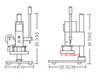 Hot Foil Stamping Machine 110 220v Logo Embossing Label Bronzing Leather Tools