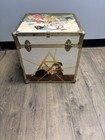 Vintage 80s Nintendo Super Mario Zelda Toy Chest Video Games Trunk Nes Storage