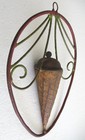 Vintage Advertisement Trade Sign Ice Cream Cone Detailed