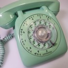 Vtg Automatic Electric Rotary Telephone Mint Green 50s 60s Mcm Decor Antique