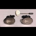 Orig Vintage Sterling Silver British Airways Sst Concorde Cufflinks   Tie Stick