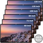 60  -150  Projector Screen Hd Foldable Projection Curtain Outdoor Home Theater