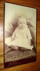 Antique   Realphoto 1890-1905s   young Baby s-portrait on Studio  Card