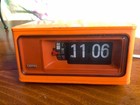 Vintage Copal Flip Clock Rp-160 Orange Working
