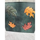 Rustic Metal Wall Pocket Planter Green Autumn Leaf Decorative Hanging Basket