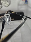 Helium 4439 Black Gold Authentic Eyeglasses Frame 54-16 140 Italy  Sale    