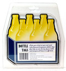 Set Of 6 Bottle Tags Beer Or Soda Bottles Claim Your Drink By Charcoal Companion
