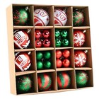 White Green Red Christmas Balls Ornaments - 44pcs Plastic 2 36in Style 4