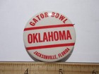 University Oklahoma Football Gator Bowl Vintage Pinback Pin Button 1 75 