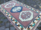 Turkish Antique Rug Bohemian Area Rug Oushak Rug Vintage Rug Handmade Wool Rug