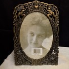 Pewter Picture Frame Art Nouveau Style Cherubs  Caladdagh Heart Elias Artmetal 