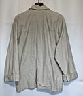 Vtg Carolina Colours Chore Jacket Womens Tan Gingham Cotton Button Up Size M