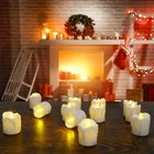 24x Flameless Led Votive Candles Battery Operated Flickering Led Tealight Candle