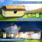 Large 416 Led Solar Power Wall Light Pir Motion Sensor Outdoor Garden Flood Lamp